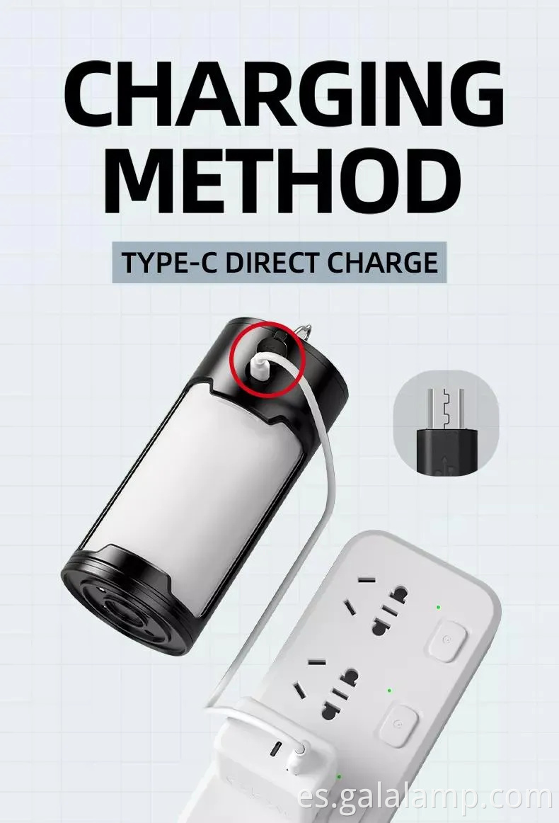 Luz LED solar al aire libre recargable para uso de emergencia